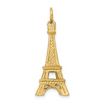 Ladda upp bild till gallerivisning, 14k Yellow Gold Paris Eiffel Tower 3D Pendant Charm
