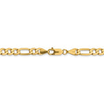 画像をギャラリービューアに読み込む, 14K Yellow Gold 6.25mm Flat Figaro Bracelet Anklet Choker Necklace Pendant Chain
