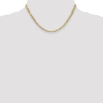 Cargar imagen en el visor de la galería, 14K Yellow Gold 3.8mm Open Concave Curb Bracelet Anklet Choker Necklace Pendant Chain
