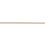 이미지를 갤러리 뷰어에 로드 , 14k Yellow Gold 0.70mm Thin Cable Rope Necklace Pendant Chain
