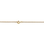 Lade das Bild in den Galerie-Viewer, 14k Yellow Gold 0.70mm Thin Cable Rope Necklace Pendant Chain
