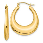 Lade das Bild in den Galerie-Viewer, 14K Yellow Gold Classic Fancy Shrimp Hoop Earrings
