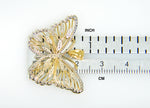 Cargar imagen en el visor de la galería, 14k Yellow Gold and Rhodium Butterfly Pendant Charm
