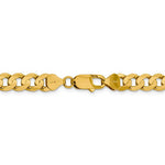Φόρτωση εικόνας στο εργαλείο προβολής Συλλογής, 14K Yellow Gold 7.5mm Open Concave Curb Bracelet Anklet Choker Necklace Pendant Chain
