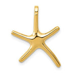 Cargar imagen en el visor de la galería, 14k Yellow Gold Starfish Chain Slide Pendant Charm
