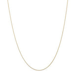 Lataa kuva Galleria-katseluun, 14k Yellow Gold 0.50mm Thin Cable Rope Necklace Pendant Chain
