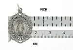 Załaduj obraz do przeglądarki galerii, Sterling Silver Blessed Virgin Mary Miraculous Medal Oval Pendant Charm
