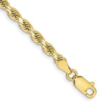 画像をギャラリービューアに読み込む, 10k Yellow Gold 3.25mm Diamond Cut Rope Bracelet Anklet Choker Necklace Pendant Chain
