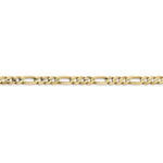 將圖片載入圖庫檢視器 14K Yellow Gold 4mm Concave Open Figaro Bracelet Anklet Choker Necklace Pendant Chain
