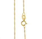 Φόρτωση εικόνας στο εργαλείο προβολής Συλλογής, 14K Yellow Gold 1mm Singapore Twisted Bracelet Anklet Choker Necklace Pendant Chain
