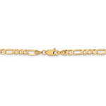 Charger l&#39;image dans la galerie, 14K Yellow Gold 4mm Concave Open Figaro Bracelet Anklet Choker Necklace Pendant Chain
