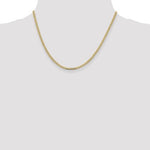 Lade das Bild in den Galerie-Viewer, 14k Yellow Gold 2.3mm Beveled Curb Link Bracelet Anklet Necklace Pendant Chain
