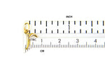 Lataa kuva Galleria-katseluun, 14K Yellow Gold Lowercase Initial Letter R Script Cursive Alphabet Pendant Charm
