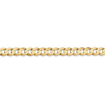 Carregar imagem no visualizador da galeria, 14K Yellow Gold 5.25mm Open Concave Curb Bracelet Anklet Choker Necklace Pendant Chain
