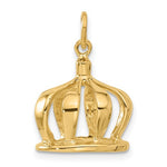 Load image into Gallery viewer, 14K Yellow Gold Crown 3D Pendant Charm
