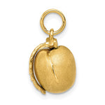 Carregar imagem no visualizador da galeria, 14k Yellow Gold Peach Fruit 3D Pendant Charm
