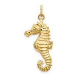 Carregar imagem no visualizador da galeria, 14k Yellow Gold Seahorse Pendant Charm
