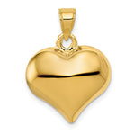 Carica l&#39;immagine nel visualizzatore di Gallery, 14k Yellow Gold Puffy Heart 3D Hollow Pendant Charm
