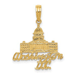 Cargar imagen en el visor de la galería, 14k Yellow Gold Washington DC Capitol Building Pendant Charm
