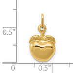 Załaduj obraz do przeglądarki galerii, 14k Yellow Gold Apple Fruit Pendant Charm
