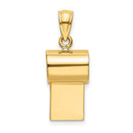 Lataa kuva Galleria-katseluun, 14k Yellow Gold Whistle 3D Pendant Charm
