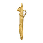 Charger l&#39;image dans la galerie, 14K Yellow Gold Panther Large Chain Slide Pendant Charm
