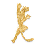 Carica l&#39;immagine nel visualizzatore di Gallery, 14K Yellow Gold Panther Large Chain Slide Pendant Charm

