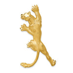 Carica l&#39;immagine nel visualizzatore di Gallery, 14K Yellow Gold Panther Large Chain Slide Pendant Charm
