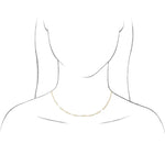 Ladda upp bild till gallerivisning, 14k Yellow Rose White Gold 2.6mm Elongated Flat Link Bracelet Anklet Choker Necklace Pendant Chain
