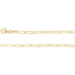 Ladda upp bild till gallerivisning, 14k Yellow Rose White Gold 2.6mm Elongated Flat Link Bracelet Anklet Choker Necklace Pendant Chain

