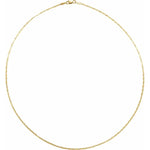 Lade das Bild in den Galerie-Viewer, 14k Yellow Gold 2.7mm Mirror Link Bracelet Anklet Choker Necklace Pendant Chain
