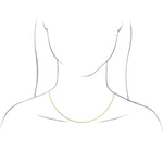將圖片載入圖庫檢視器 14k Yellow Gold 2.7mm Mirror Link Bracelet Anklet Choker Necklace Pendant Chain
