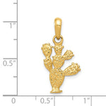 Φόρτωση εικόνας στο εργαλείο προβολής Συλλογής, 14k Yellow Gold Cactus 3D Pendant Charm
