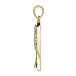 Lade das Bild in den Galerie-Viewer, 14k Yellow White Gold Two Tone Palm Tree Pendant Charm
