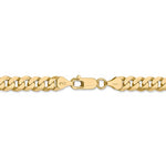Carica l&#39;immagine nel visualizzatore di Gallery, 14k Yellow Gold 7.25mm Beveled Curb Link Bracelet Anklet Necklace Pendant Chain
