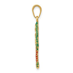 Load image into Gallery viewer, 14k Yellow Gold Enamel Palm Tree Pendant Charm
