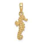 Afbeelding in Gallery-weergave laden, 14k Yellow Gold Seahorse 3D Pendant Charm
