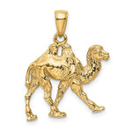 Lataa kuva Galleria-katseluun, 14k Yellow Gold Camel 3D Pendant Charm
