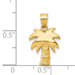 Ladda upp bild till gallerivisning, 14K Yellow Gold Palm Tree Pendant Charm
