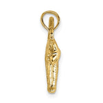 Afbeelding in Gallery-weergave laden, 14k Yellow Gold Cat Arched Back Raised Tail 3D Pendant Charm
