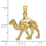 Carregar imagem no visualizador da galeria, 14k Yellow Gold Camel 3D Pendant Charm
