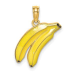 Załaduj obraz do przeglądarki galerii, 14k Yellow Gold Enamel Banana Pendant Charm
