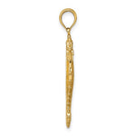 Lataa kuva Galleria-katseluun, 14k Yellow Gold Yellow Enamel Seahorse 3D Pendant Charm
