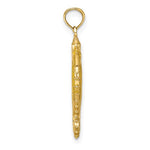 Lataa kuva Galleria-katseluun, 14k Yellow Gold Yellow Enamel Seahorse 3D Pendant Charm
