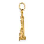 Lataa kuva Galleria-katseluun, 14K Yellow Gold Sandcastle Beach Shovel 3D Pendant Charm
