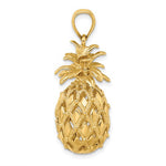 이미지를 갤러리 뷰어에 로드 , 14k Yellow Gold Pineapple 3D Pendant Charm
