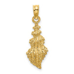 Cargar imagen en el visor de la galería, 14k Yellow Gold Conch Shell Seashell Pendant Charm
