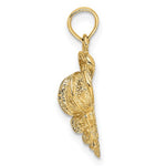 Carregar imagem no visualizador da galeria, 14k Yellow Gold Wentletrap Shell Seashell Pendant Charm
