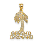 Carica l&#39;immagine nel visualizzatore di Gallery, 14k Yellow Gold Grand Caymans Island Palm Tree Vacation Pendant Charm
