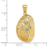 Carregar imagem no visualizador da galeria, 14k Yellow Gold Abalone Shell Seashell Pendant Charm
